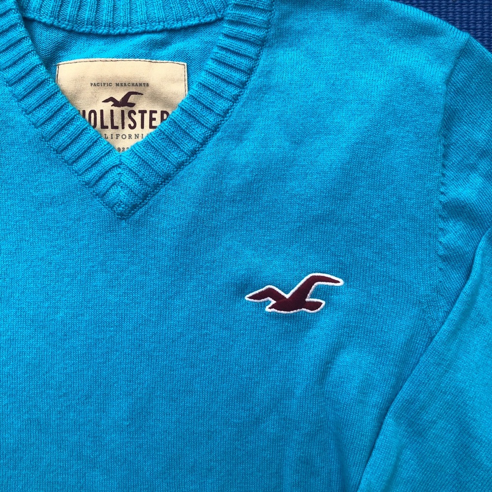 Hollister Longsleeve Sweater Men’s LG Light Blue